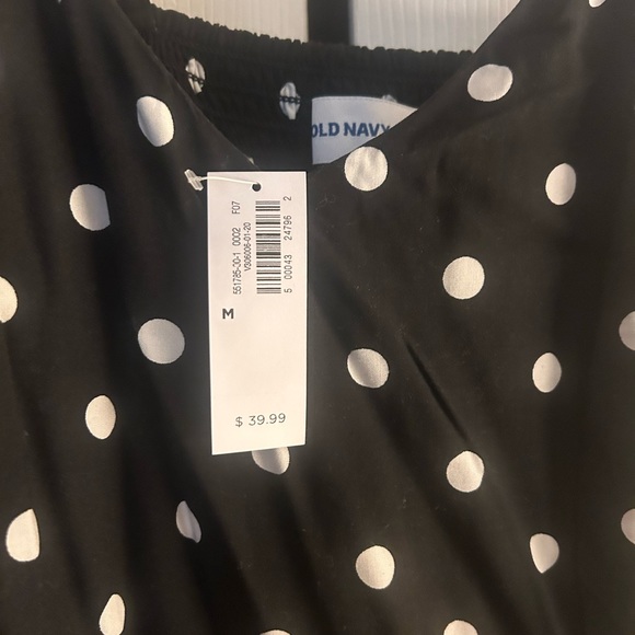OLDNAVY Black polka dots cami dress - Picture 3 of 4